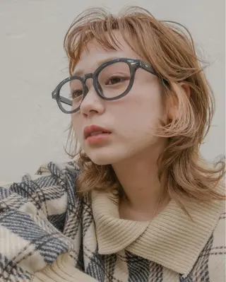 ミディアム カラー パーマ gite カワムラナオキのヘアスタイル