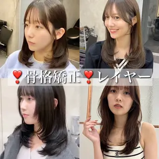 セミロング 💖美髪矯正／透明感 カラー💖のぞみのヘアスタイル