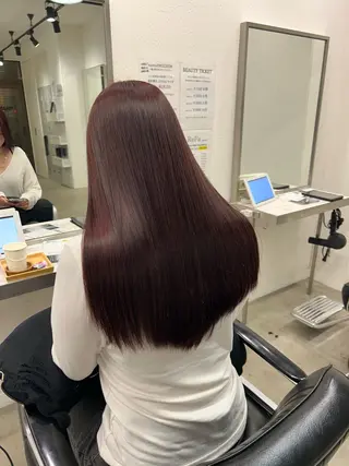 ロング 艶カラー/レイヤー /メンズ/マツエクのヘアスタイル