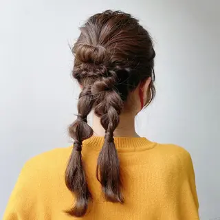 セミロング ヘアアレンジ 髙木美緒🌿 レイヤー/アレンジのヘアスタイル