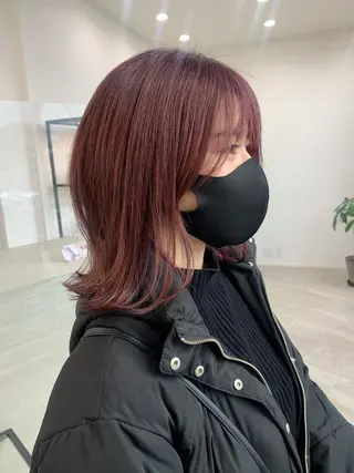 ミディアム カラー kitagawa mayuのヘアスタイル
