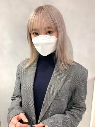 ショート カラー ハイトーン特化サロン 代表　中谷蓮のヘアスタイル