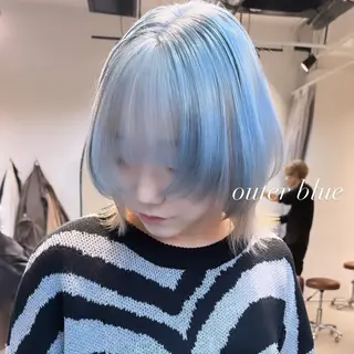 ミディアム カラー 💜ハイトーン💛 マジカルかいちゃんのヘアスタイル