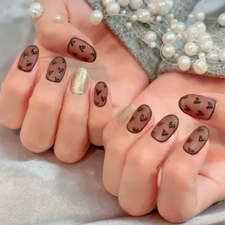 ネイル RAFFINE 月🦋🩵のネイルデザイン