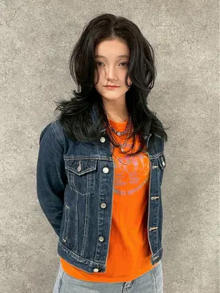 セミロング カラー 木村紅都 /透明感艶カラーのヘアスタイル