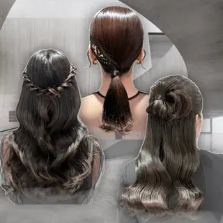 ヘアアレンジ 艶髪/柔らかカラー /アレンジ🪞あまにのヘアスタイル