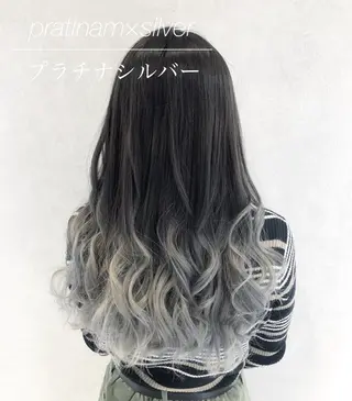 ロング カラー シールエクステ/渋谷 ／ギャル/LIALAのヘアスタイル