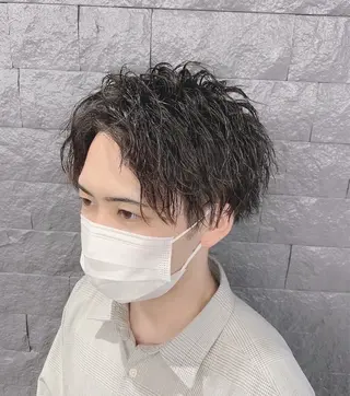 パーマ メンズ 笹川 聖奈のヘアスタイル