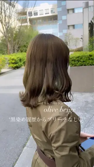 セミロング メンズバレイヤージュ 斉藤春のヘアスタイル