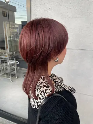 セミロング カラー ブリーチカラー 🎀ヒナ/トモカ🎀のヘアスタイル