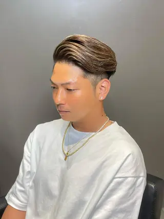 カラー メンズ Le'a所属・渋谷/フェード/ 國分 翔のヘアスタイル