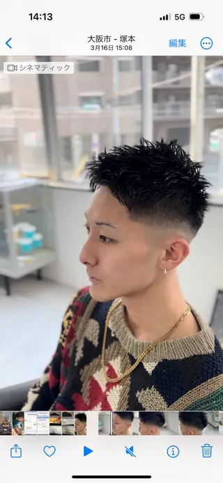 ショート men'sClub 奏のヘアスタイル