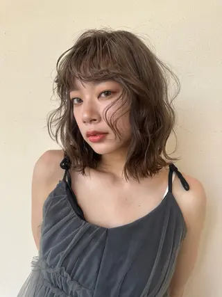 セミロング カラー icon所属・Ami / icon博多のヘアスタイル