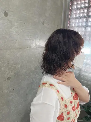 パーマ ボブパーマコテ巻き風 パーマNo1深江秀平のヘアスタイル