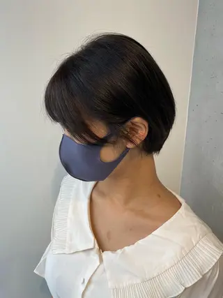 ショート カラー 【艶髪×韓国風】 毛流れ職人 RYOのヘアスタイル