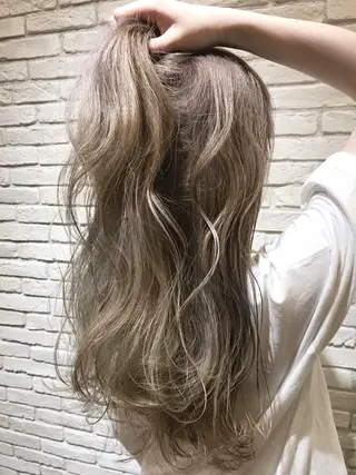ロング カラー シールエクステ⭐️ オオミタクヤのヘアスタイル
