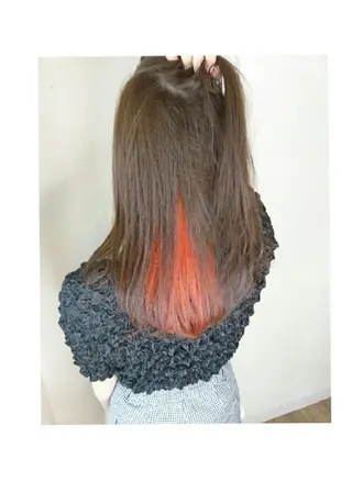 ロング カラー JIL BLAN 京都所属・RU RIのヘアスタイル