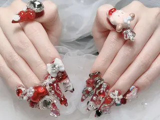 ネイル MoMoA Nail ネイル長さ出し専門店のネイルデザイン