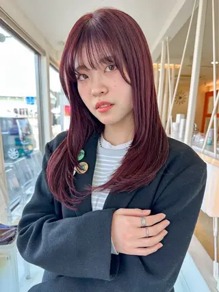 セミロング カラー balance.三宅 星哉のヘアスタイル