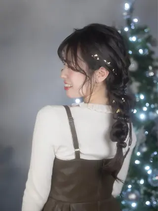 ロング ヘアアレンジ broaden by anon所属・瀧上 寧音のヘアスタイル