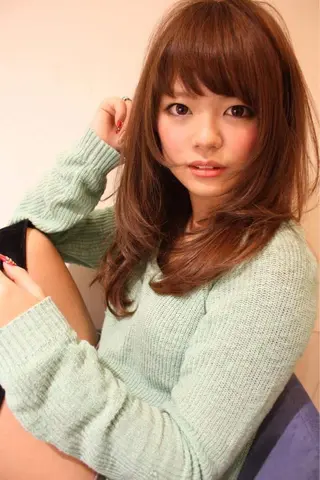 ミディアム セミロング ロング カラー パーマ 美容室tuuli 大名店所属・tuuli トゥーリのヘアスタイル