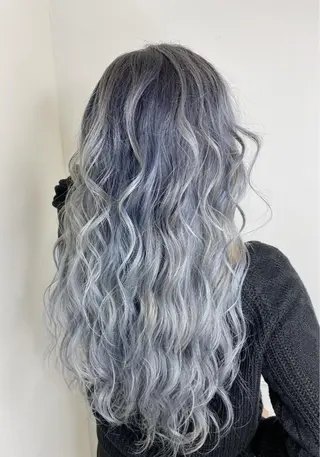 ロング カラー メンズ 🌟ブリーチ特化型 ハイトーンカラー🌟のヘアスタイル