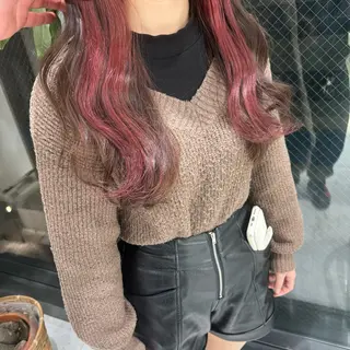 ロング カラー 韓国スタイル🇰🇷 トレンドレイヤー🪡のヘアスタイル