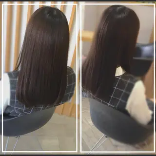 ロング 『艶髪』で印象が激変 ！髪質改善専門KONのヘアスタイル