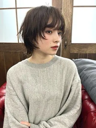 ショート 未 来カットモデル無料のヘアスタイル