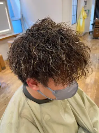 ショート パーマ メンズ 🇨🇦海外美容師 FUMA🇨🇦のヘアスタイル