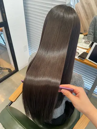 ロング 髪質改善 個室美容室 calm 新田 美容院【カルム】所属・【カルム】 スズキのヘアスタイル