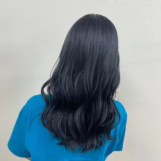 ロング カラー YUZA grow HAIR 札幌所属・韓国ヘア指名率 No. 1小堀京介のヘアスタイル