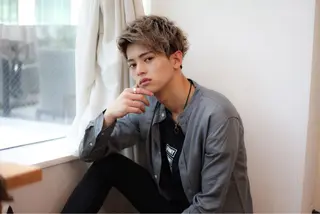 ショート カラー パーマ ヘアアレンジ メンズ VIVIE【ヴィヴィ】所属・髪質改善/韓国風 レイヤー/田村祐樹のヘアスタイル