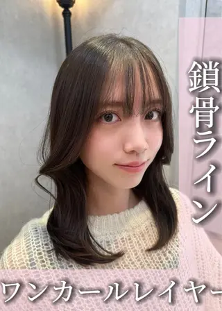 セミロング 銀座副店長/レイヤー /髪質改善/田島のヘアスタイル
