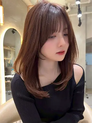 ミディアム カラー Lond Cheri 仙台所属・💎 saki🪽のヘアスタイル