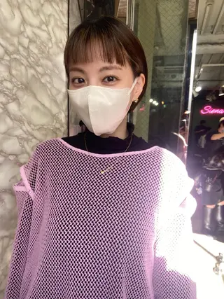 ショート 地毛風艶カラー🌿 喜多夏海のヘアスタイル