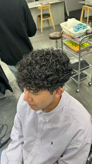 パーマ メンズ 藤平海音/fifth PARKのヘアスタイル