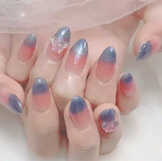 ネイル 長さだし/持込/ ins風ネイル/Umのネイルデザイン