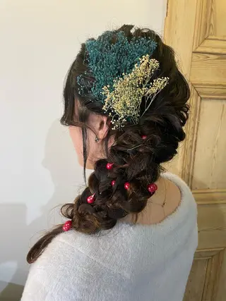 ロング ヘアアレンジ KURIA‪‪*⋆ஐ ブリーチ/韓国ヘアのヘアスタイル