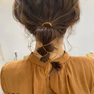 ミディアム ヘアアレンジ やまぐち もえかのヘアスタイル