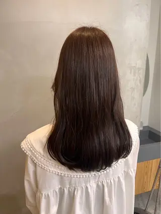 ロング カラー 赤石るな ／nabi  船橋のヘアスタイル