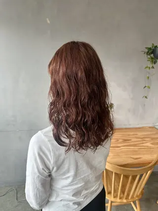 ミディアム カラー パーマ 🫧もも🫧 ／メンズ〜レディースのヘアスタイル