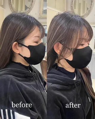 ロング カラー 横浜/レイヤーカット /韓国ヘア/佐藤記正のヘアスタイル