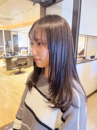 ロング 赤み消しカラー 🩵かりんのヘアスタイル