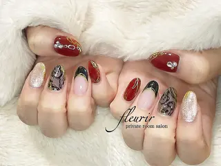 ネイル フルリール 【プライベートサロンのネイルデザイン