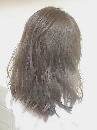 セミロング カラー パーマ 可愛いを作る神 ナオヒロのヘアスタイル