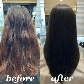 ロング カラー パーマ 新宿✨顔周りカット 韓国ヘア/坂本亜裟海のヘアスタイル