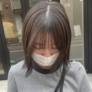 ミディアム 盛れる透明感カラー・ momokaのヘアスタイル