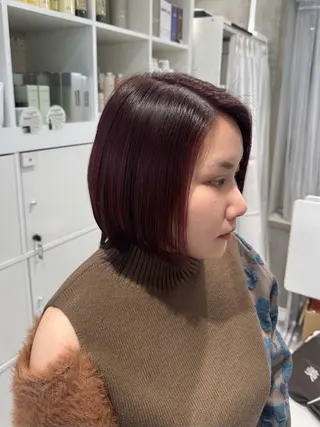 カラー 田島拓海 ボブカットのヘアスタイル