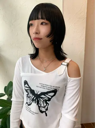 ミディアム 庄司 朱里のヘアスタイル